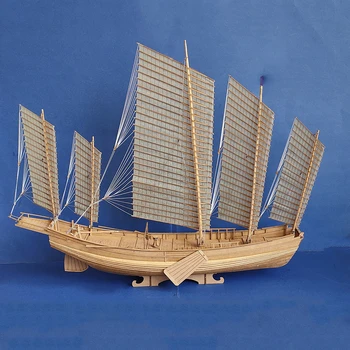 1/60 Nava Model DIY Simulare Nisip Barca de Hârtie Model de Kit de Navigatie Chinez Nava Model de Colectie Model de Jucărie
