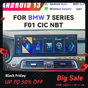 14.9 Inch Android Carplay Radio Pentru BMW Seria 7 F01 CIC NBT Auto Radio Auto Stereo Player Multimedia GPS de Navigare 4G 5G WIFI
