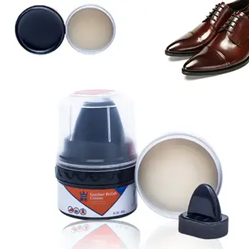40g Multi-funcțional Alb/Negru Pantofi Incolor Pantofi de Lumină Freca de Piele Pantofi Curate Perie de Îngrijire Burete Ceara TSLM1