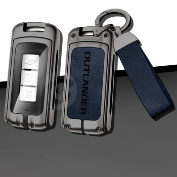 Aliaj de Zinc Cheia de la Mașină Caz Acoperire pentru Mitsubishi Outlander 3 Protector Breloc Sac Plin Coajă de acces fără cheie Auto Accesorii de Interior
