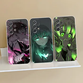 Anime Demon Slayer Caz de Telefon Claer Pentru Samsung S23 S20 S30 S22 S10 S10E 20Fe Nota 20 10 Pro Plus Ultra A12 A42 A71 A91 Acoperi