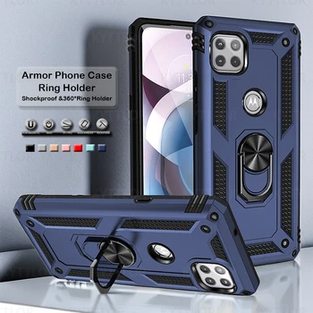 Armura Caz rezistent la Socuri Pentru Motorola Unul Macro Ace UW G50 5G Inel Suport Carcasa Hard Suportul Înapoi Capacul Telefonului