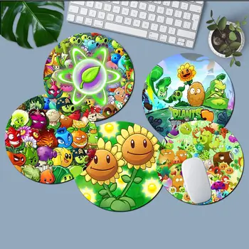 Calitate de Top Plants vs Zombies Garden Warfare Mousepad Non-alunecare Rundă Mare de Promovare Masă Saltea Pad Tastatură pentru PC Gamer Mousemat