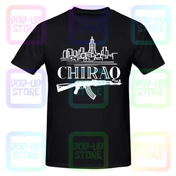 Chiraq Chicago statele Unite ale americii Gangster Ak-47, Arma Tricou T-shirt Tee Cadou Stil Despicare Fierbinte de Vânzare