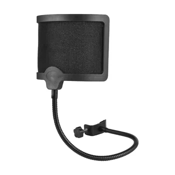 De Tip U Bop Net Pop-Filtru cu Arbore Flexibil Filtru Acustic Microfon Dedicat Zgomotul Vântului Net Ecran Vânt Cântând Vorbind