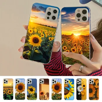 Drăguț de Vară de Floarea Daisy Telefon Caz Pentru IPhone 15 14 11 12 13 Mini Pro XS Max Acoperi 6 7 8 Plus X XR SE 2020 Funda Shell