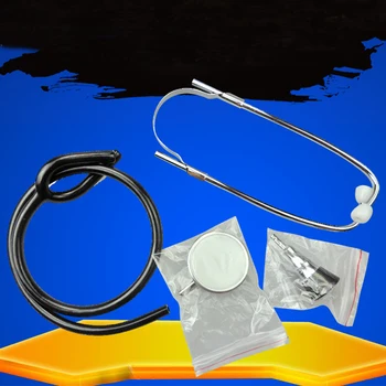 Dualhead Stetoscop Cu Oțel Inoxidabil de Ascultare Cap, 24ines Tub de Cauciuc, de Primăvară Placa Stetoscop uz Veterinar, Asistente medicale, C