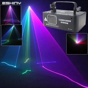 ESHINY Animație RGB Fascicul Laser Disco Etapa Lumina Model de Proiector DMX DJ Bar de Dans Petrecere de Crăciun Efect Show X1N7