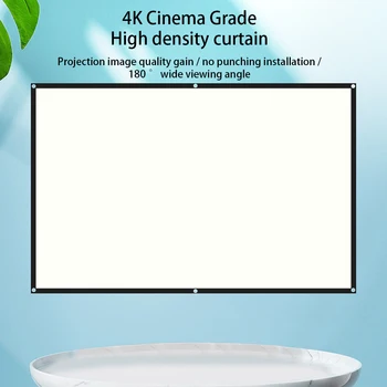 Ecran de Proiecție portabile Simple 16 9 3D de Înaltă Luminozitate Reflectorizant Pliabil Ecrane de proiecție în aer liber pentru Birou