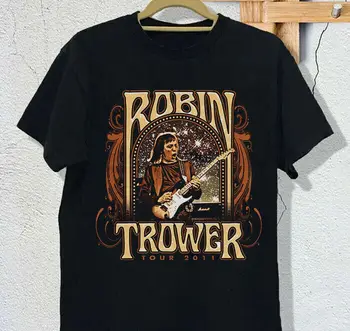 Epocă În Tur 2011 Robin Trower Tricou Maneca Scurta Negru