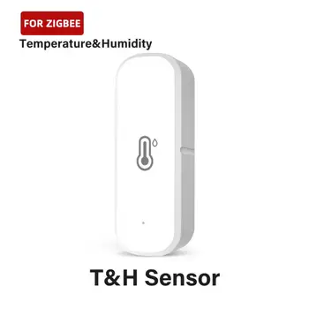 Ewelink Zigbee Inteligent de Temperatură Senzor de Umiditate APP Monitor Interior Higrometru Operator de Monitorizare a Lucra Cu Alexa de Start Google
