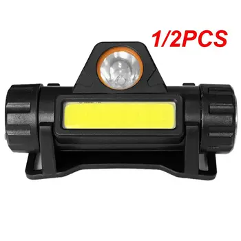 Faruri LED USB Reîncărcabilă Lanterna Far cu Indicator de Putere Magnet Coada Impermeabil Motocicleta Pescuit Lumina