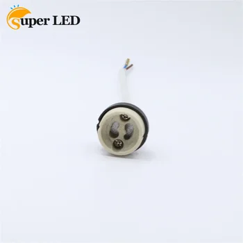 GU10 MR16 Lampa Soclu Suport de Bază Adaptor Conector de Sârmă Ceramica Soclu GU10 LED Lumina cu Halogen