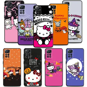 Halloween-ul Hello Kitty Caz Pentru Xiaomi Redmi Nota 11 12 8 9 10 11Pro 9S 12ProPlus Acoperire pentru Redmi 9 10 9C 10C 9A K40