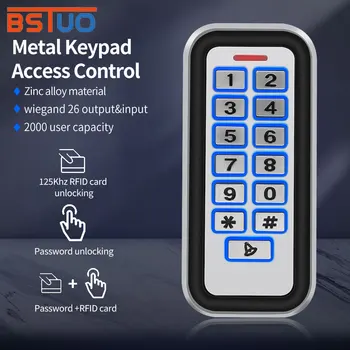 IP68 Impermeabil din Metal Rfid Control Acces Tastatura Cu 2000 De Utilizatori 125KHz Card Reader, Tastatura Brelocuri Ușa Sistem de Control Acces