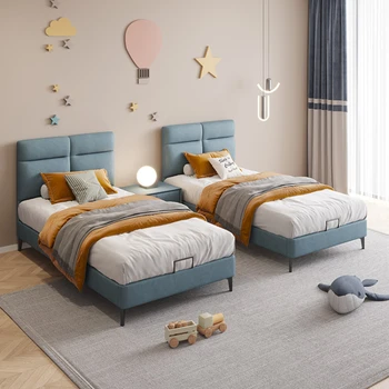 Italian de pat pentru copii, pentru bărbați și fete 1m, 1.2 m Despicare pat, al doilea copil, suplimentar pat larg, surori, pat single, pat dublu