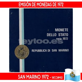 J0028 # San Marino 1972. Emiterea unei monede (BC) CMB # MS1