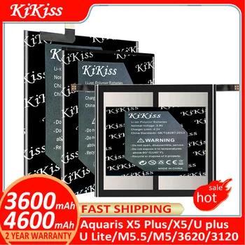 KiKiss Baterie Pentru BQ Aquaris X5 Plus X5Plus/X5/U plus Lite Uplus ULite/M5.5/M5/3620/3120 baterii Batterij + Track NR
