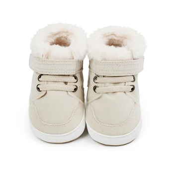 Louatui Copil Iarna Zapada Ghete Cârlig Bucla De Închidere Cizme Calde Primul Copil Walker Pantofi Cald Blana Captuseala Anti-Alunecare Pantofi