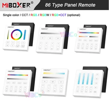 Miboxer 86 Tip dimmer, culoare Unică Smart Touch Panel CCT/RGB/RGBW/RGB+CCT Controler cu LED-uri de 3V 220V 110V de la Distanță fără fir