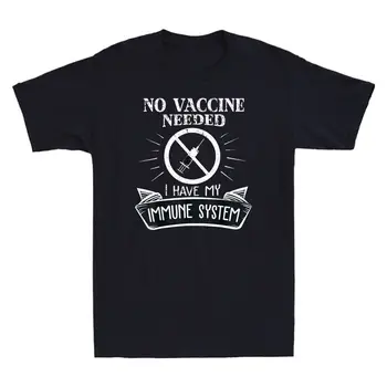 Nici un Vaccin nu au un Sistem Imunitar Anti Vaccin Amuzant Retro pentru Bărbați T-Shirt