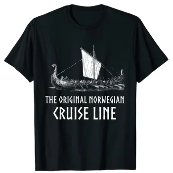 Norwesian Cruise Line Dragon Boat Navă T-Shirt din Bumbac 100% O-Gât Vara Maneca Scurta Casual Mens T-shirt Marimea S-3XL