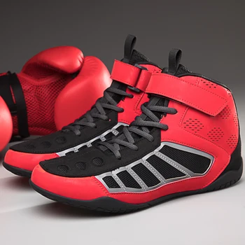 Nouă Bărbați Box Pantofi Încălțăminte de luptă Anti-alunecare Usor Respirabil Sparring Lupta de Box Adidași