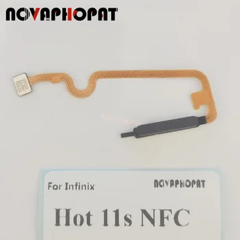 Novaphopat Pentru Infinix Hot 11s NFC X6812B Amprentă Buton Comutator On Off de Control Acasă Cheie de Deblocare Senzor Flex Cablul