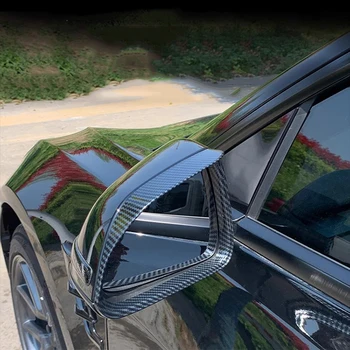 Oglinda Retrovizoare auto Ploaie Spranceana Acoperire Pentru Tesla Model 3 2017-2023 Fibra de Carbon ABS Tapiterie Decorative