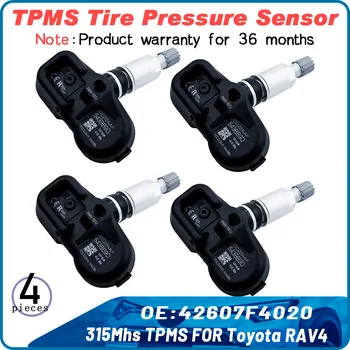 Presiunea în anvelope Sistemul de Monitorizare Pentru Toyota Rav4, Corolla Yaris Pentru Lexus CT200h RX350 RX450h 42607-06011 315MHz Senzori TPMS