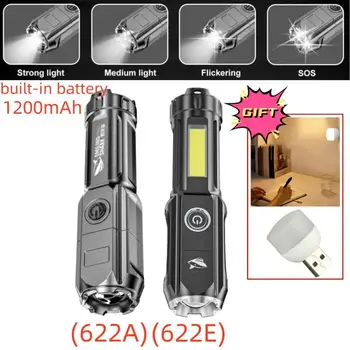 Puternic Lanterna LED Reincarcabila USB 18650 Impermeabil Zoom Pescuit, Vânătoare de 100000 de Lumeni Lanterna Tactice LED-uri Lanterna