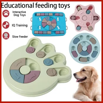 Puzzle câine Jucării Lent Alimentator Interactiv Crește Câini Puzzle Alimentare Alimentator Jucării pentru IQ de Antrenament Mental de Îmbogățire a Trata Câine Puzzle