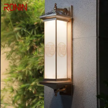 RONIN Solar în aer liber Lampa de Perete Creativitatea Bronz Tranșee Lumini LED-uri Impermeabil IP65 pentru Home Villa Balcon Curte