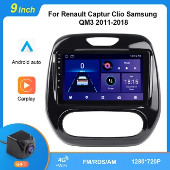 Radio auto Pentru Renault Captur, Clio Samsung QM3 2011-2018 Multimedia Player Video 4G WIFI Android Auto Carplay de Navigare GPS