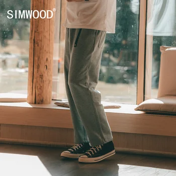 SIMWOOD 2023 Primăvara Iarna Noi Lână Cald Jogger Pants Barbati Supradimensionat Vrac Pantaloni Plus Dimensiune Pantaloni de Îmbrăcăminte de Brand