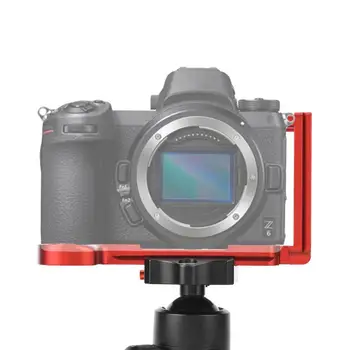 Vertical L Suport de Montare Quick Release plate pentru Nikon Z6 Z7 Camera Mirrorless Roșu