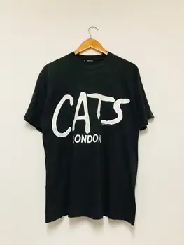 Vintage Original ' 80 Pisici Londra Teatru Muzical T-shirt /