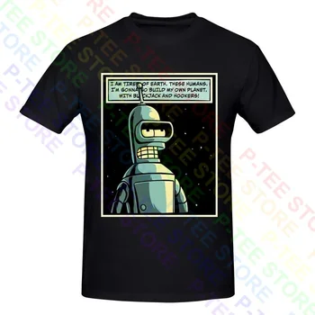 Watchmen Parodie Bender a Construi O Planetă Plină De Blackjack Și Prostituată Tricou T-shirt Tee Unisex Premium