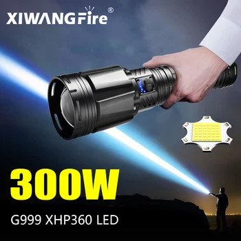 XIWANGFIRE G999 Puternic Lanterna LED-uri USB Reîncărcabilă Lanterna de Mare Putere Tactice Lanterna de Vanatoare Camping