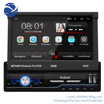 YyhcNew Android gps BT 1Din radio auto jucător de 7 inch Ecran Split audio stereo navigator pentru electronice auto