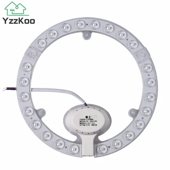 YzzKoo LED Inel PANOUL de Cerc de Lumină 36W 24W 18W 12W Alb Rece AC220V-240V Plafon Rotund Bord Lampă Circulară Bord Blub