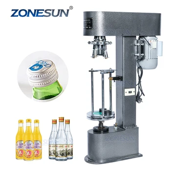 ZONESUN ZS-XG50D Semi-Automate Sticla de Vin Ropp Metal de Blocare Capac de Aluminiu Sertizare Plafonarea Mașină de Aprovizionare