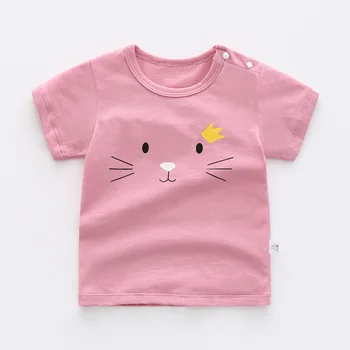ZWF1775 Desene animate pentru Copii T-Shirt Stil de Moda Fete pentru Copii tricou de Vara pentru Copii Bluze Baieti Haine de Bună Calitate T-shirt