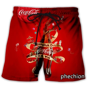 phechion Noua Moda Barbati/Femei coca-Cola 3D Imprimate Casual pantaloni Scurți de Moda Streetwear Libertate Sportive pantaloni Scurți T93