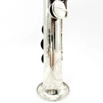 Argint 802 profesionale saxofon soprano B-plat unu-la-unu structura franceză ambarcațiuni instrument de mână sculptate model saxofon soprano